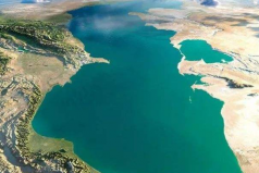世界上最大的咸水湖，里海面積約為37.1萬(wàn)平方千米